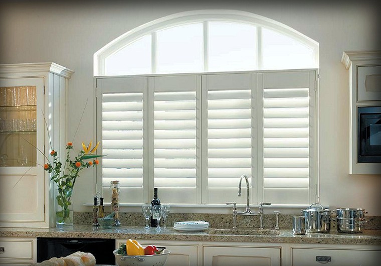 Double Shutter Vinyl Window Elevation
