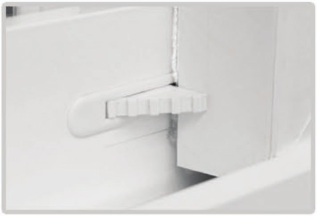 Security vent latch detail