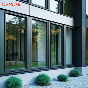 Customized Aluminum Windows Tempered Glass Hurricane Impact Tilt-turn Window NFRC AS2047