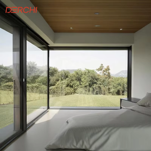 Hurricane Impact Aluminum Windows Ultra Large Glass Floor To Ceiling Double Glazing Picture Fixed Windows