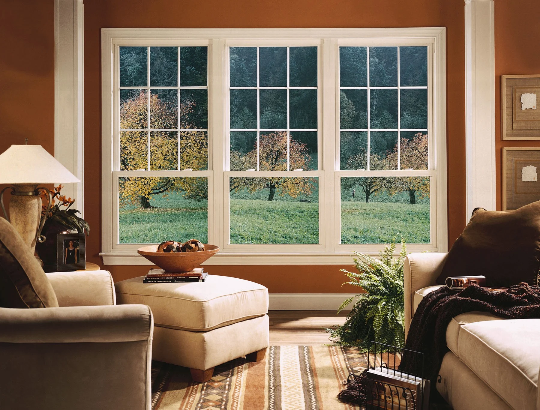 Finished Commercial Vinyl Window Unit