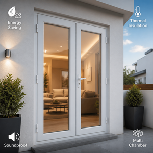 Energy Saving Double Glazed UPVC Casement Door