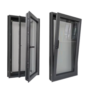 Thermal Break Casement Aluminum Windows With Screen Awning