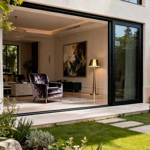 OUNA Canadian CSA Standard Heavy-Duty Modern Energy Efficient External Glass Large Sliding Patio Doors