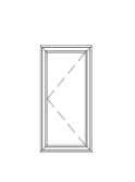 Vinyl casement window diagram