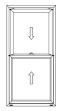 Double-Hung Vinyl Window Profile Diagram