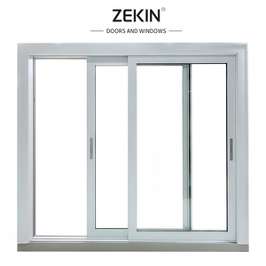 Energy Efficiency Custom Hurricane Impact Double Layered Tempered Glass Thermal Break Aluminum Sliding